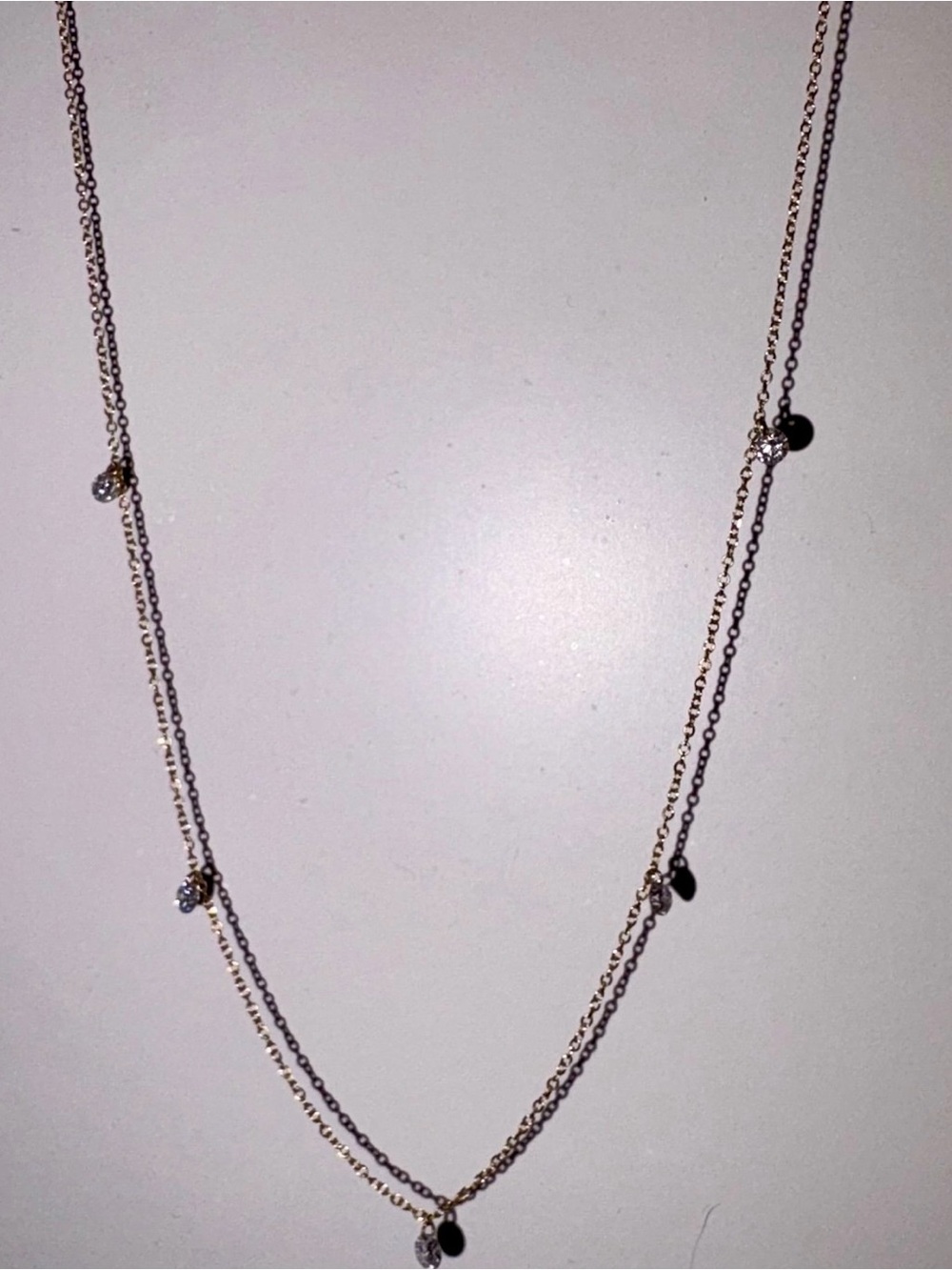 Floating Diamond by the Yard necklace